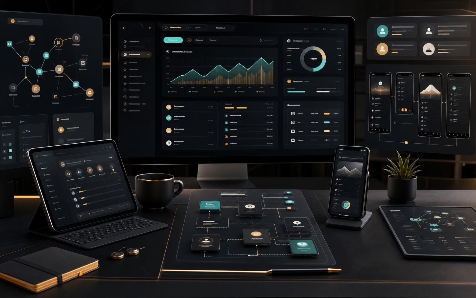 Custom webapp and SaaS dashboard build workspace