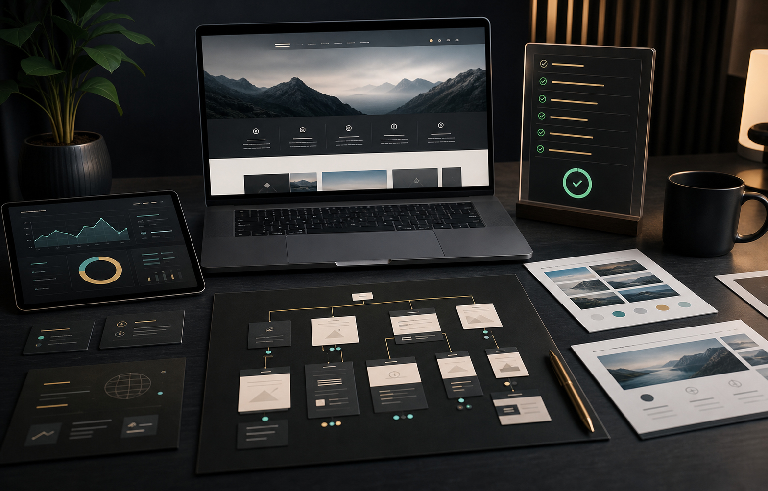 Premium website conversion planning workspace